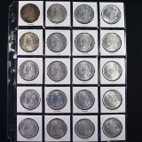 Complete 20-piece roll of uncirculated 1888 U.S. Morgan silver dollars