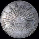 1884-Go Mexico silver 8 real