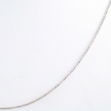 Estate 14K white gold wheat chain