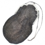 Vintage Napier sterling silver mesh purse
