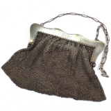 Vintage sterling silver mesh purse