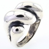 Estate James Avery sterling silver knot ring