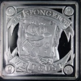 Rare 2011 Niue silver $2 Sponge Bob Square Pants square coin