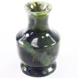 Vintage nephrite jade vase