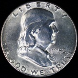 1952-S U.S. Franklin half dollar