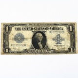 1923 U.S. $1 large size blue seal silver certificate banknote