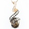 Authentic estate LeVian 14K rose gold diamond & smoky quartz necklace