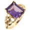 Vintage 14K yellow gold alexandrite ring