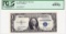 Certified 1935A star U.S. $1 blue seal silver certificate star banknote