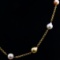 Estate 14K yellow gold tri-color ~10.0mm South Sea pearl necklace