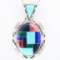 Estate Carolyn Pollack sterling silver necklace pendant