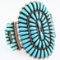 Impressive vintage Native American Zuni Wyaco cuff bracelet