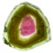 Unmounted natural watermelon tourmaline slice