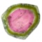 Unmounted natural watermelon tourmaline slice