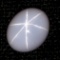 Unmounted white star sapphire