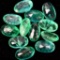 Unmounted natural emeralds