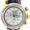 Estate Invicta Bolt Zeus 2-tone yellow gold-plated stainless steel chronograph wristwatch