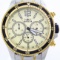 Estate Invicta Specialty Collection 2-tone yellow gold-plated stainless chronograph wristwatch