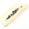 Genuine W. Walluk scrimshaw whale tooth