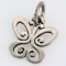 Estate James Avery sterling silver butterfly swirl charm