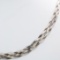 Estate sterling silver braided herringbone chain