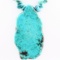 Estate turquoise necklace with large turquoise pendant