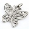 Estate James Avery sterling silver butterfly pendant