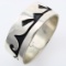 Estate Native American sterling silver band ring