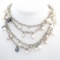 Estate sterling silver long pearl necklace