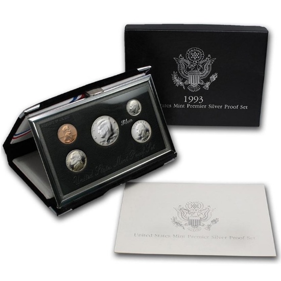 Lot of 3 different U.S. premier silver proof sets