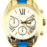 Estate Michael Kors ceramic stainless steel wristwatch