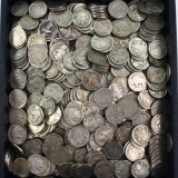 Lot of 500 partial date, dateless & cull U.S. buffalo nickels