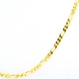 Estate 14K yellow gold figaro chain