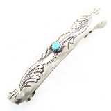 Estate unmarked sterling silver Native American hair clip