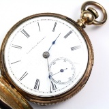 Circa 1888 7-jewel Elgin key-wind covered pocket watch