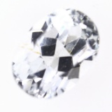 Unmounted white sapphire