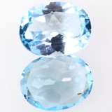 Unmounted blue topaz