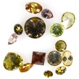 Unmounted colored diamonds