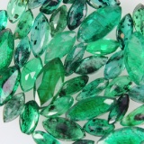 Unmounted natural emeralds