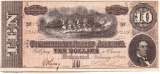 1864 Confederate States of America $10 banknote