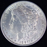 1891-CC U.S. Morgan silver dollar