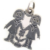 Estate James Avery sterling silver best friends charm