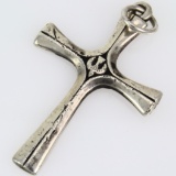 Estate James Avery sterling silver cross with dove charm