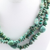 Estate turquoise & sterling silver necklace