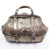 Vintage Wilcox Silverplate Company silver-plated hinged purse trinket box