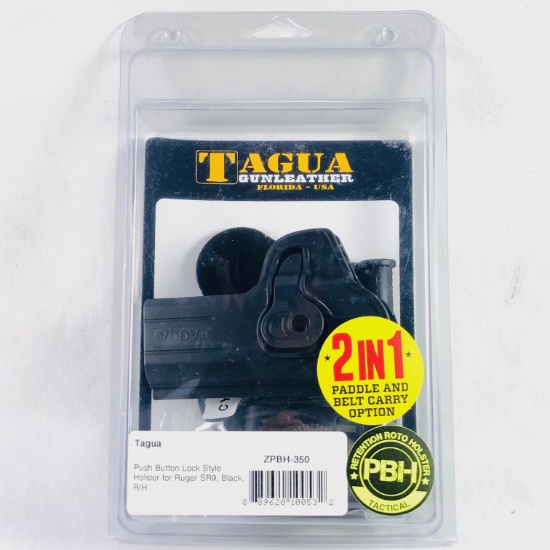 Lot of 4 new Tagua Ruger SR9 2-in-1 push-button lock holsters R/H