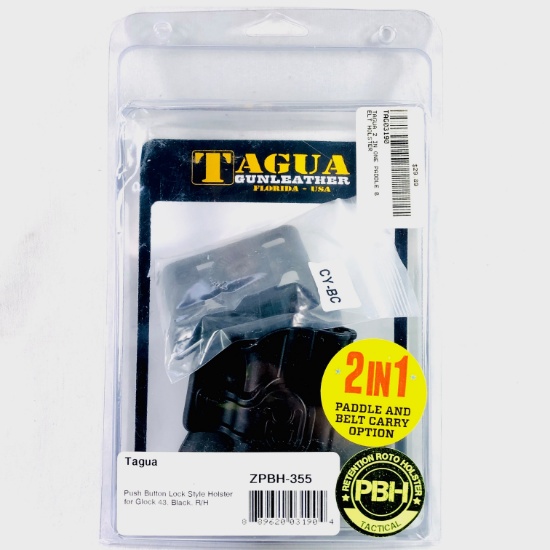 Lot of 5 new Tagua Glock 23 2-in-1 push-button lock holsters R/H