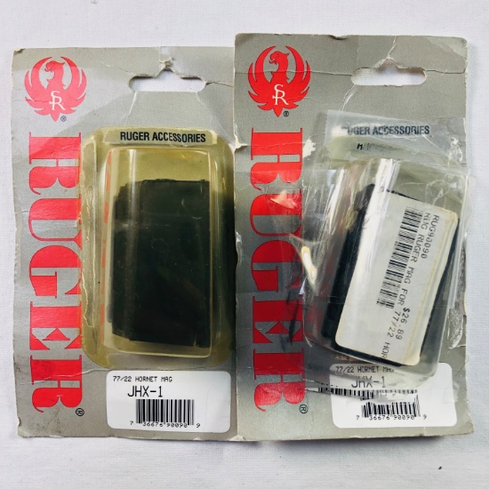Lot of 2 new Ruger 77/22 Hornet .22 Hornet 6-round capacity magazines