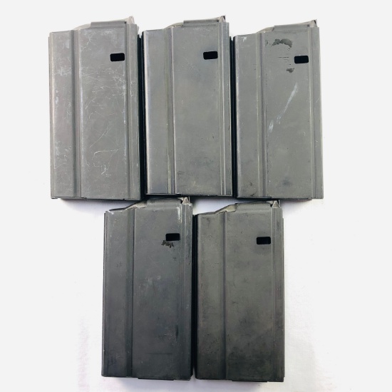 Lot of 5 new Armalite .308 Win 20-round capacity magazines