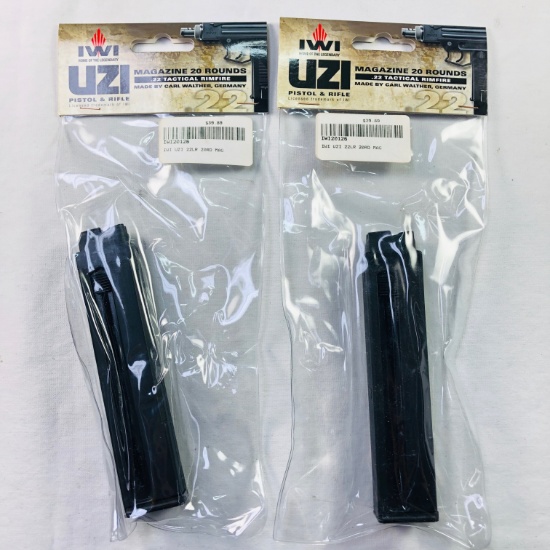 Lot of 2 new IWI UZI .22 LR 20-round capacity magazines